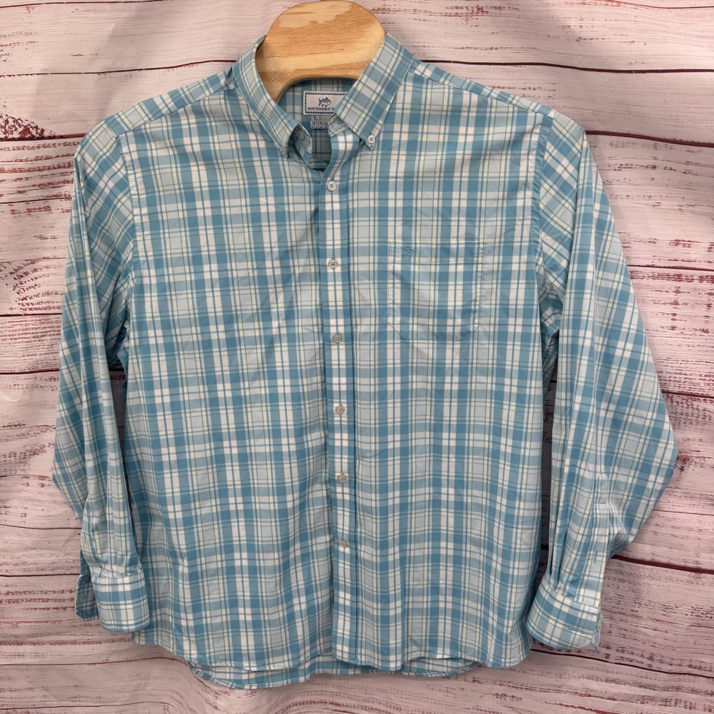 Southern Tide Shirt Mens XL Intercoastal Plaid Button Down Long‎ Sleeve